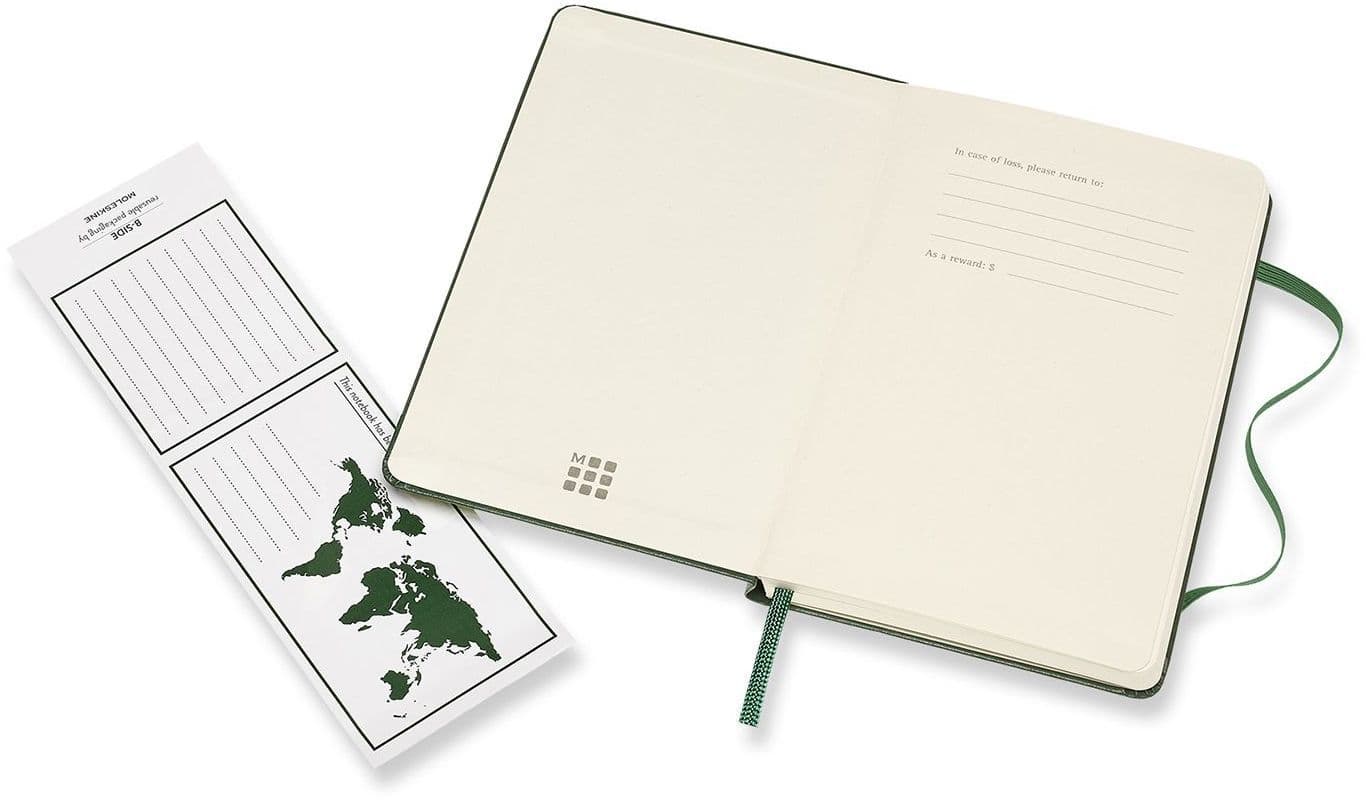 Notitieboek Moleskine XL 190x250mm lijn hard cover myrtle green 5
