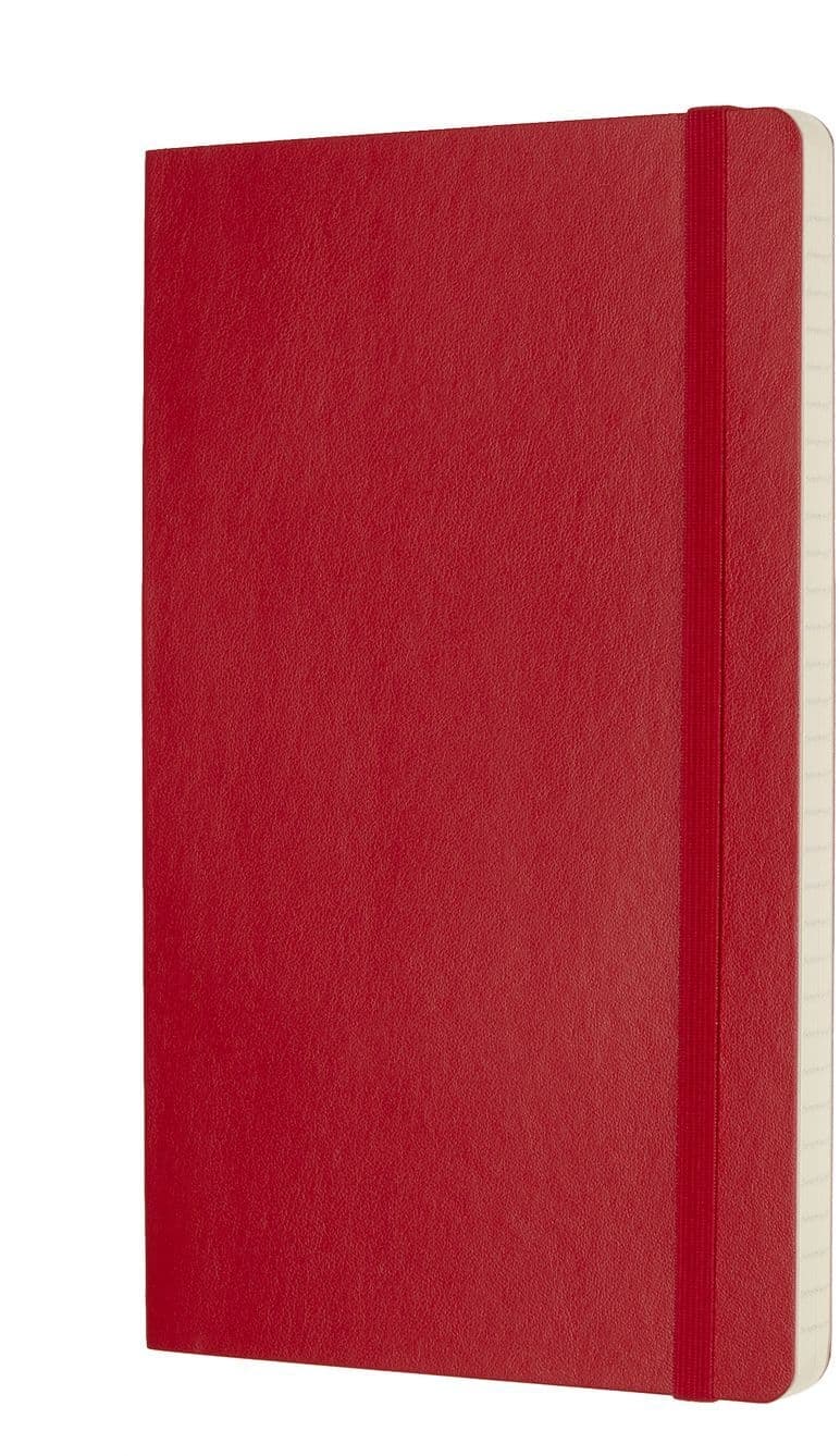 Notitieboek Moleskine large 130x210mm lijn soft cover scarlet red 2