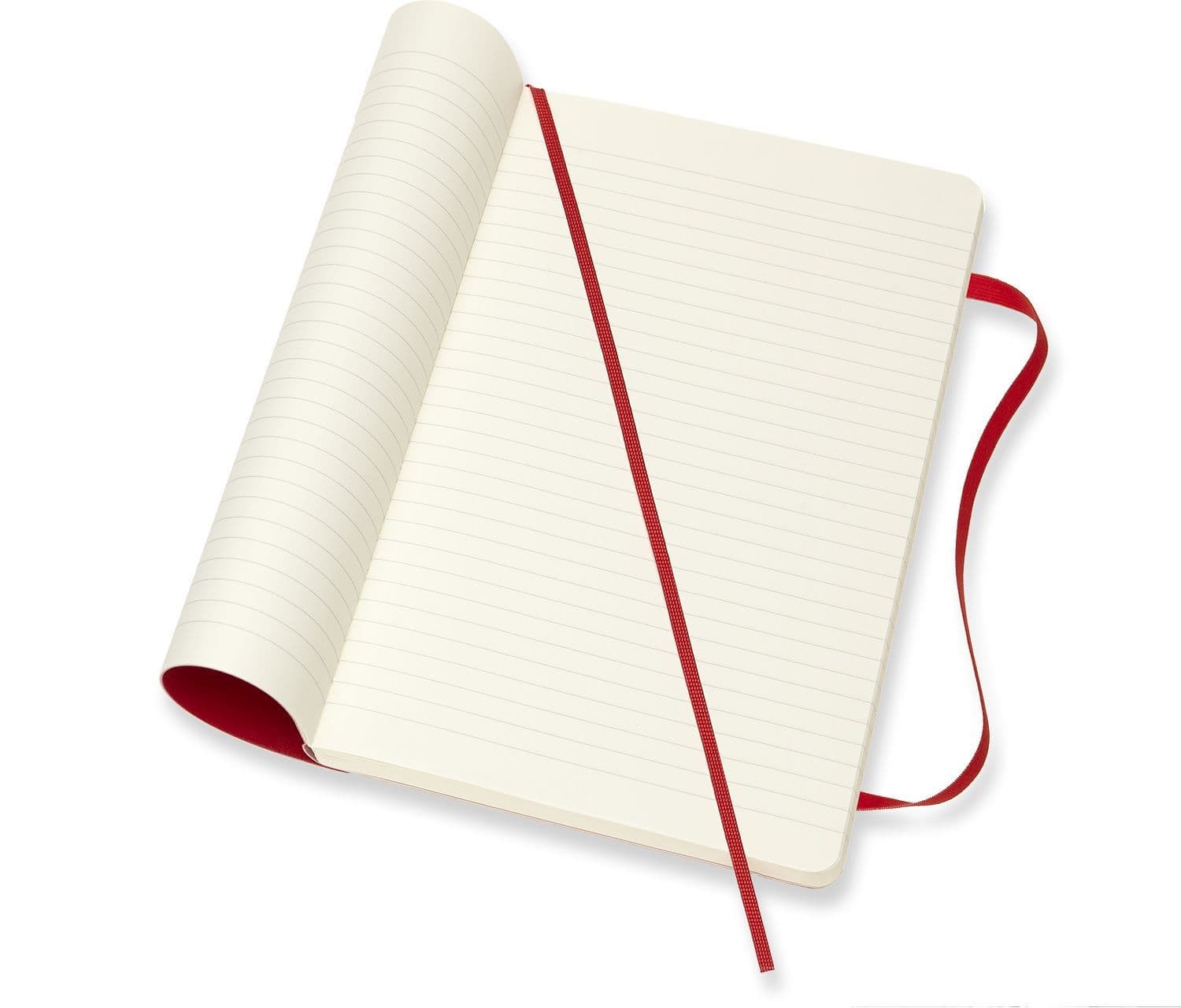 Notitieboek Moleskine large 130x210mm lijn soft cover scarlet red 3