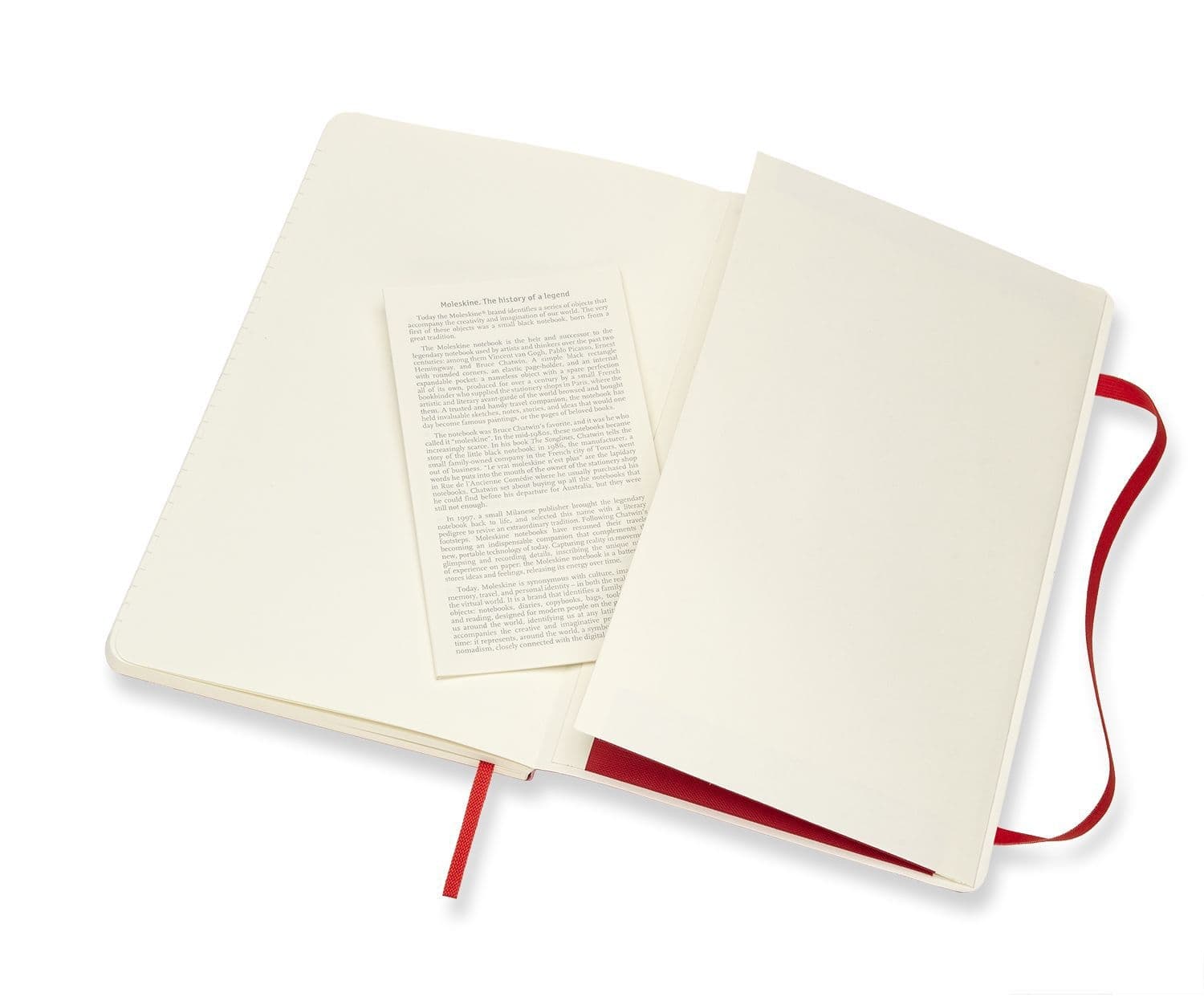 Notitieboek Moleskine large 130x210mm lijn soft cover scarlet red 4