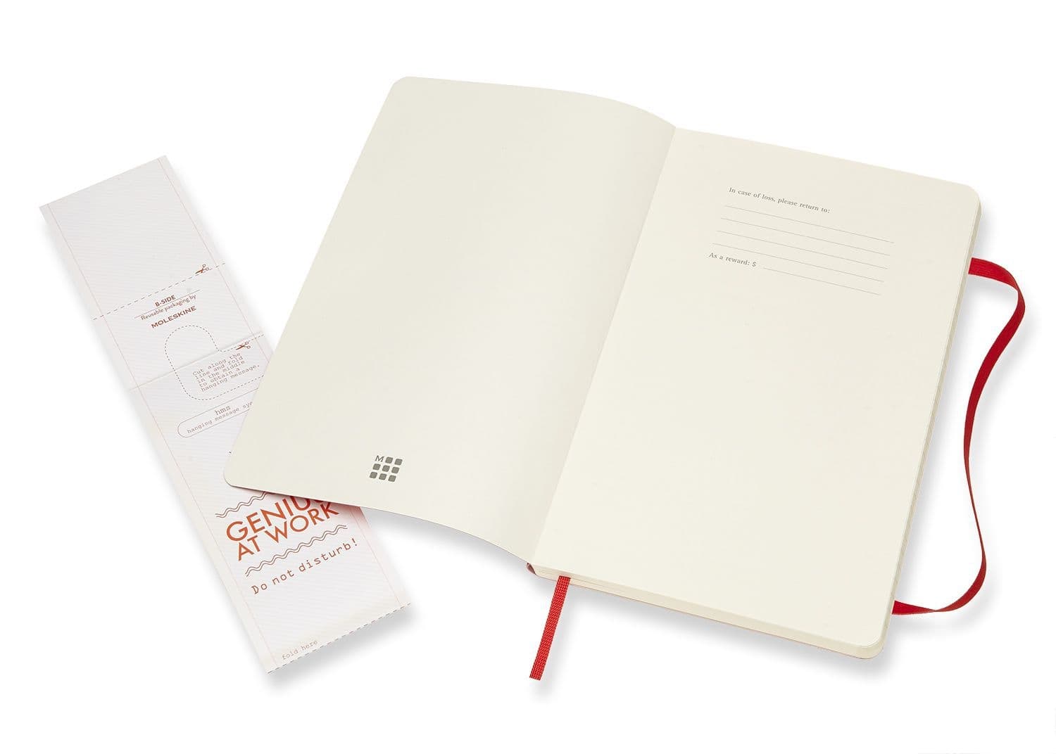 Notitieboek Moleskine large 130x210mm lijn soft cover scarlet red 5