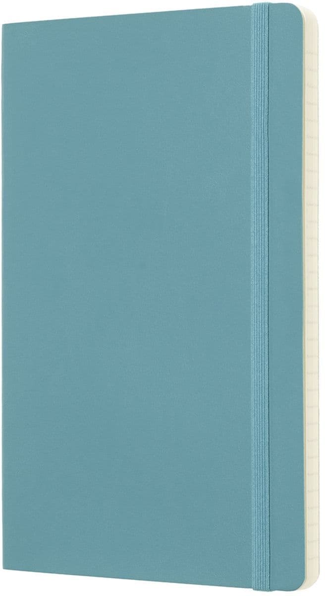 Notitieboek Moleskine large 130x210mm lijn soft cover reef blue 2