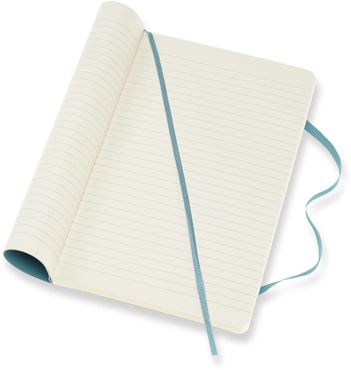 Notitieboek Moleskine large 130x210mm lijn soft cover reef blue 3