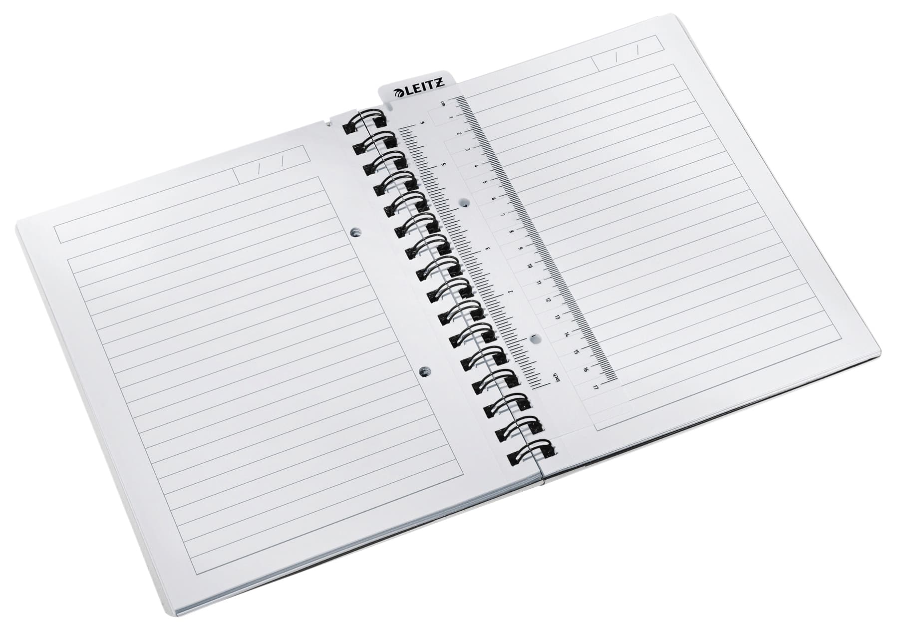 Notitieboek Leitz WOW A5 lijn spiraal PP wit 2