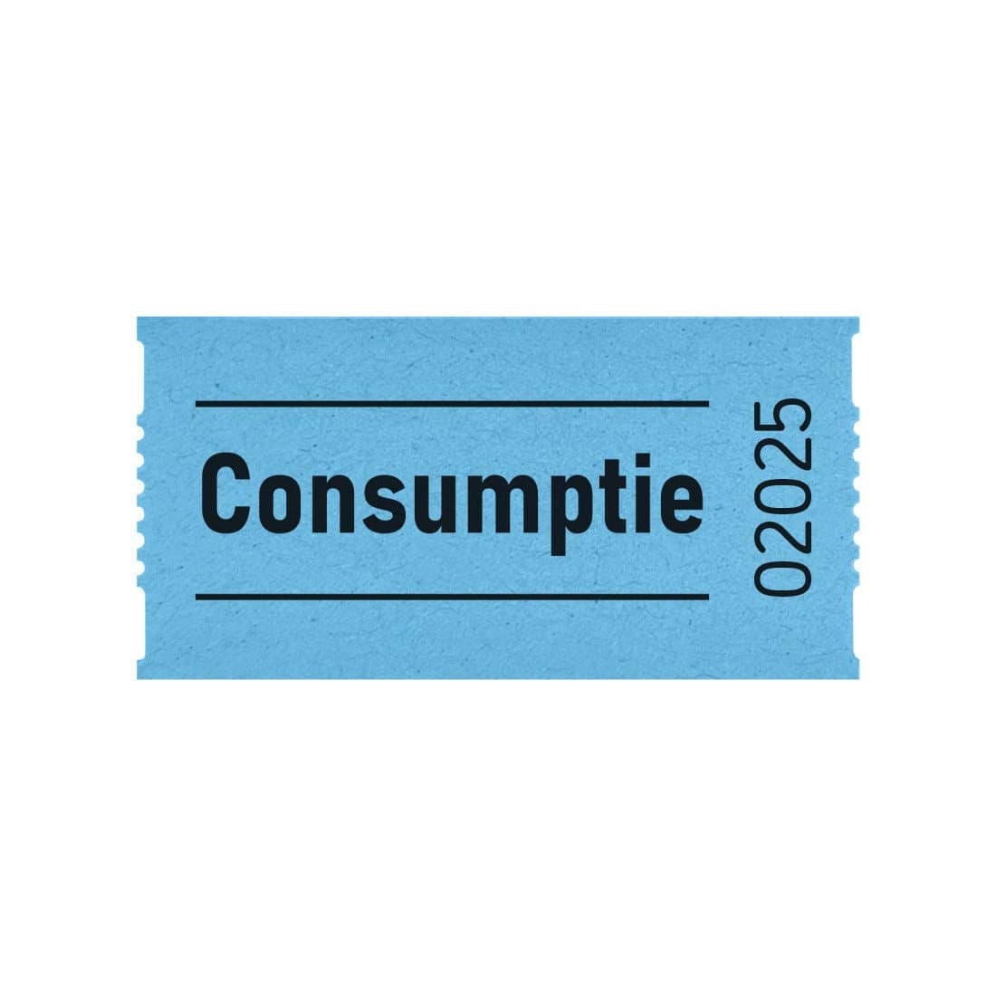 Consumptiebon Combicraft 57x30mm 2-zijdig 2x1000 stuks blauw 2