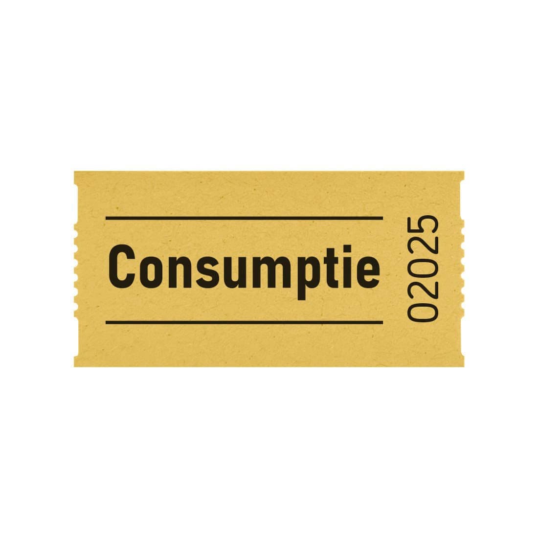 Consumptiebon Combicraft 57x30mm 2-zijdig 2x1000 stuks geel 2