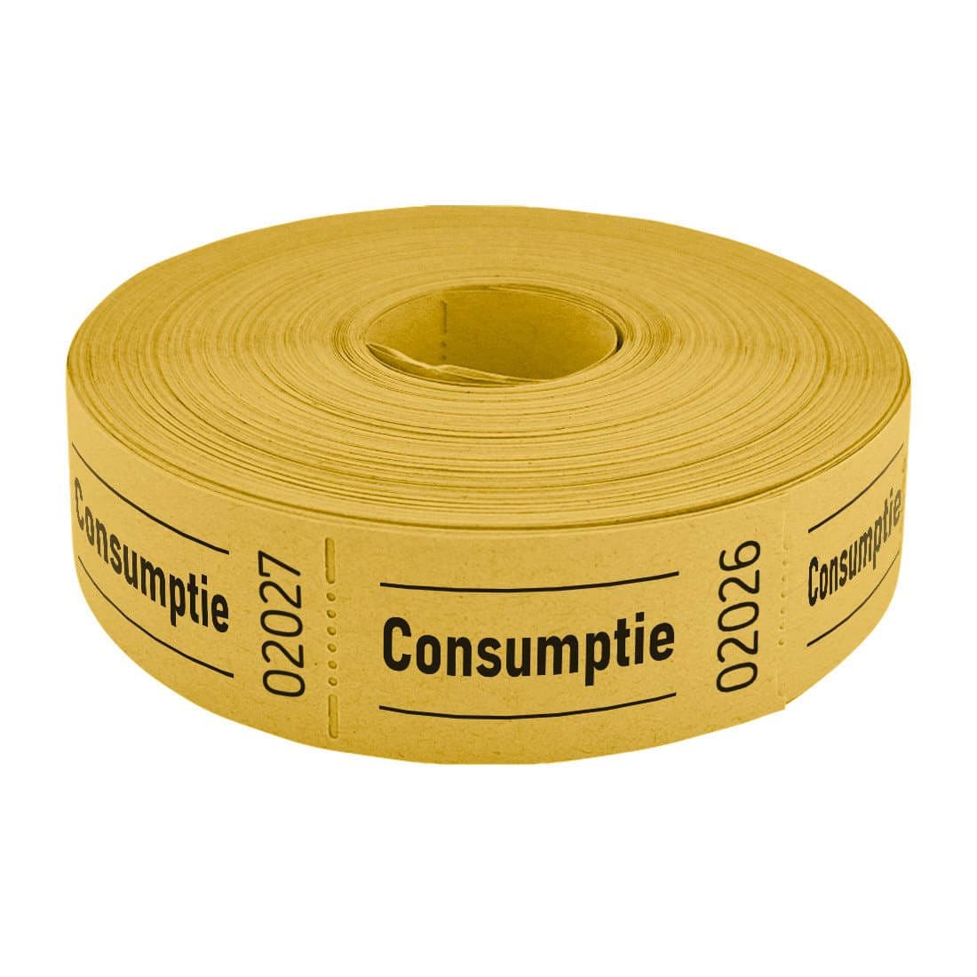 Consumptiebon Combicraft 57x30mm 2-zijdig 2x1000 stuks geel 3