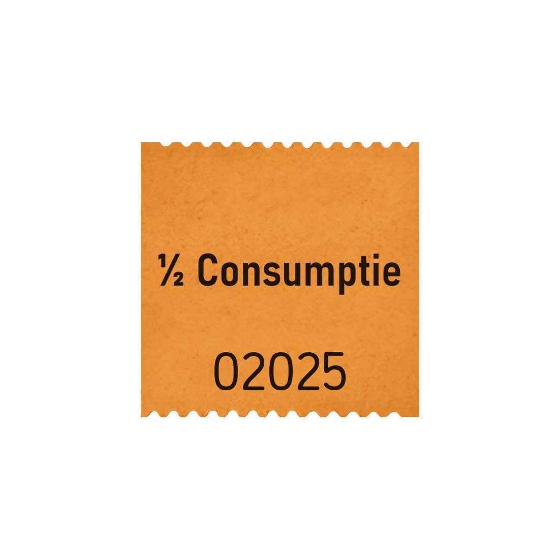 Consumptiebon Combicraft 1/2  500 stuks oranje 2