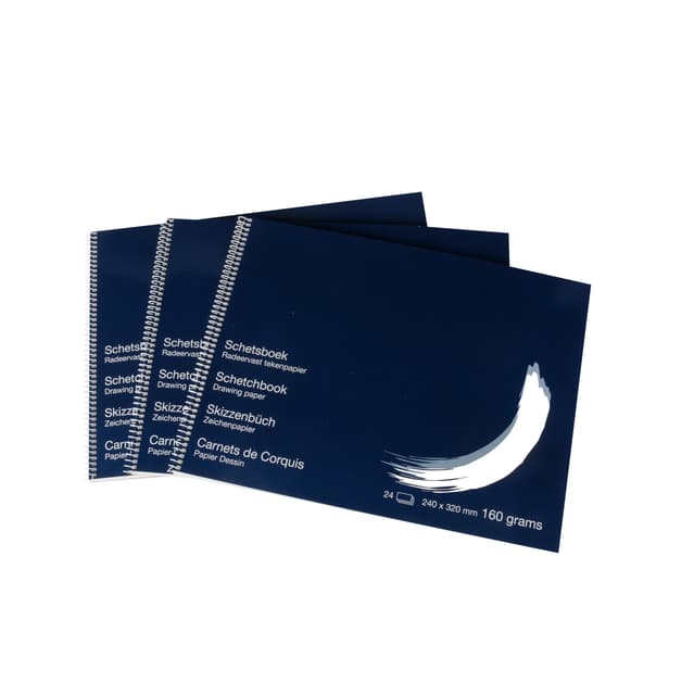 Schetsboek Papyrus 240x320mm 160gr 24 vel 2