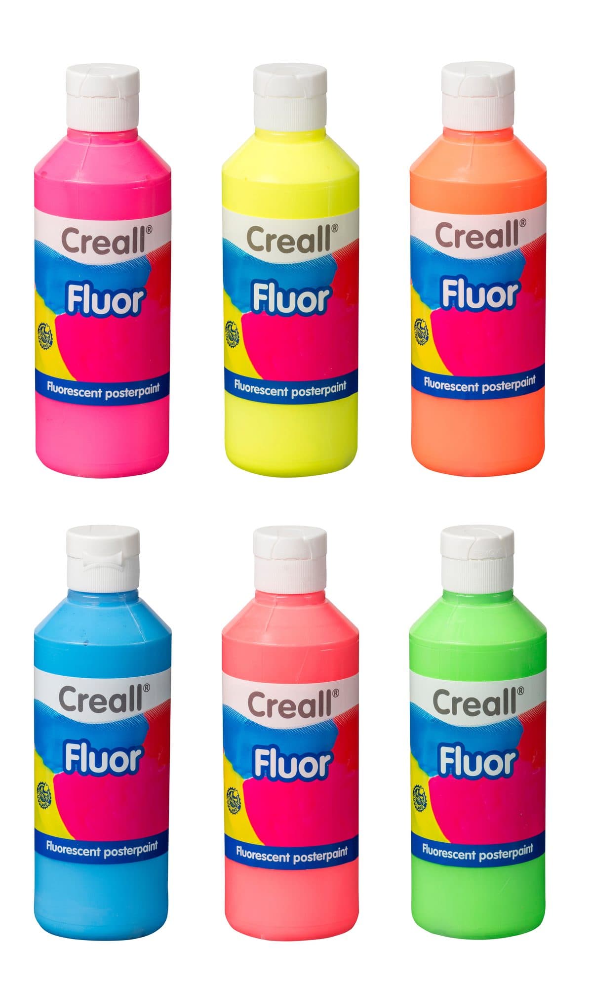 Plakkaatverf Creall fluor roze 250ml 3