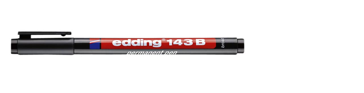 Viltstift edding 143 schuin 1-3mm zwart 2