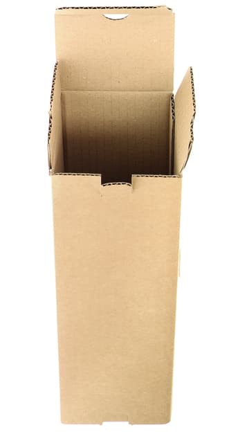 Verzenddoos fles IEZZY karton bruin 90x90x360mm 2