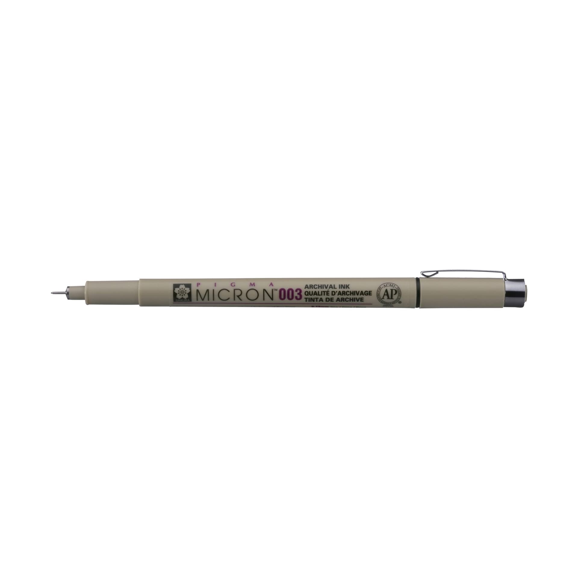 Fineliner Sakura Pigma Micron 003 0.15mm zwart 2