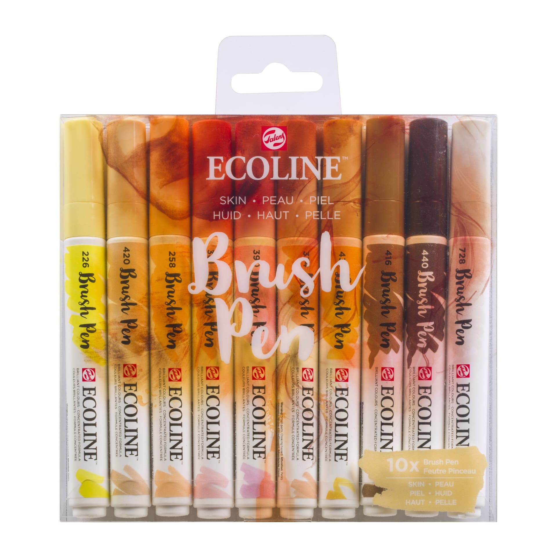 Brushpen Talens Ecoline portret kleuren set à 10 stuks 3