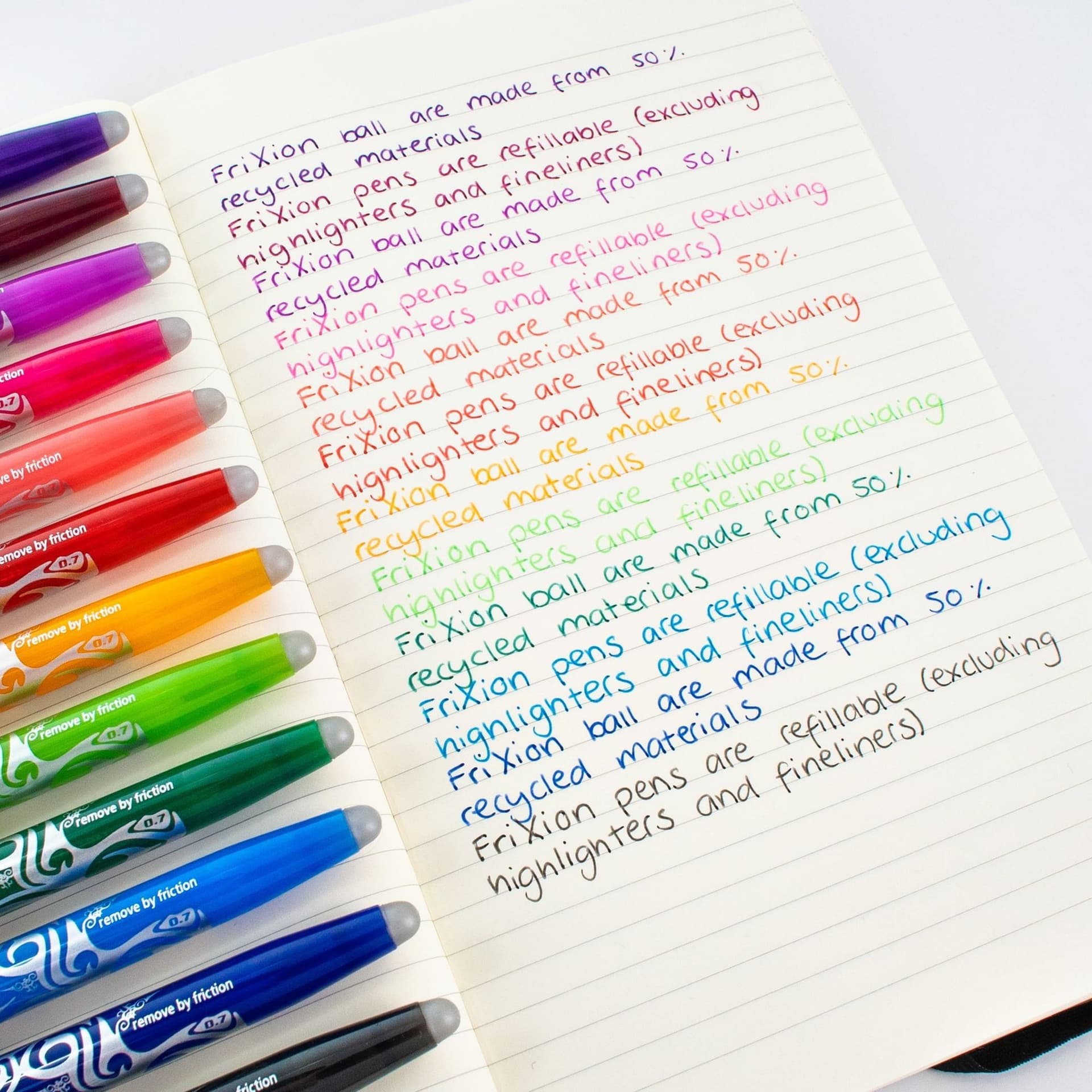 Rollerpen PILOT friXion medium wijnrood 6