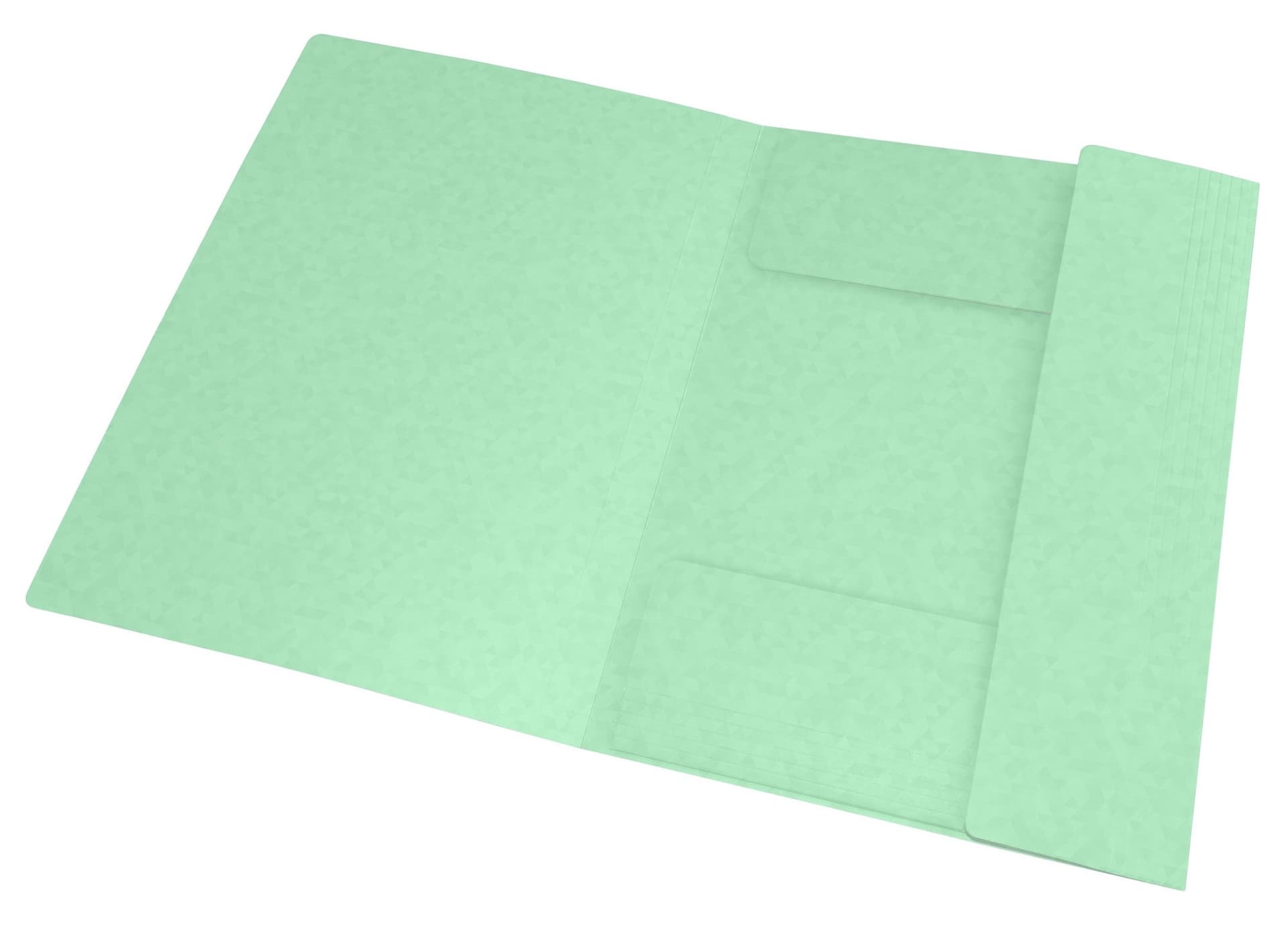 Elastomap Oxford Top File+ A4 3 kleppen 390gr pastel groen 2