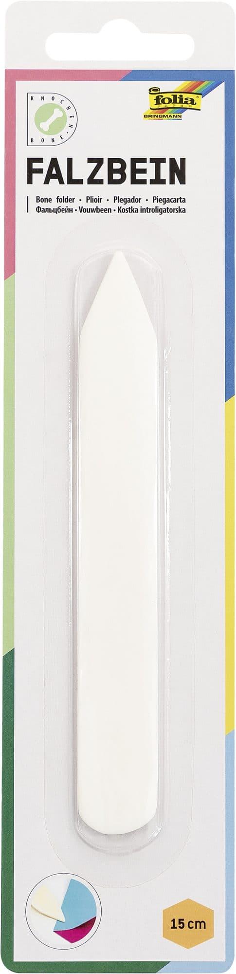 Vouwbeen Folia 15x2cm wit