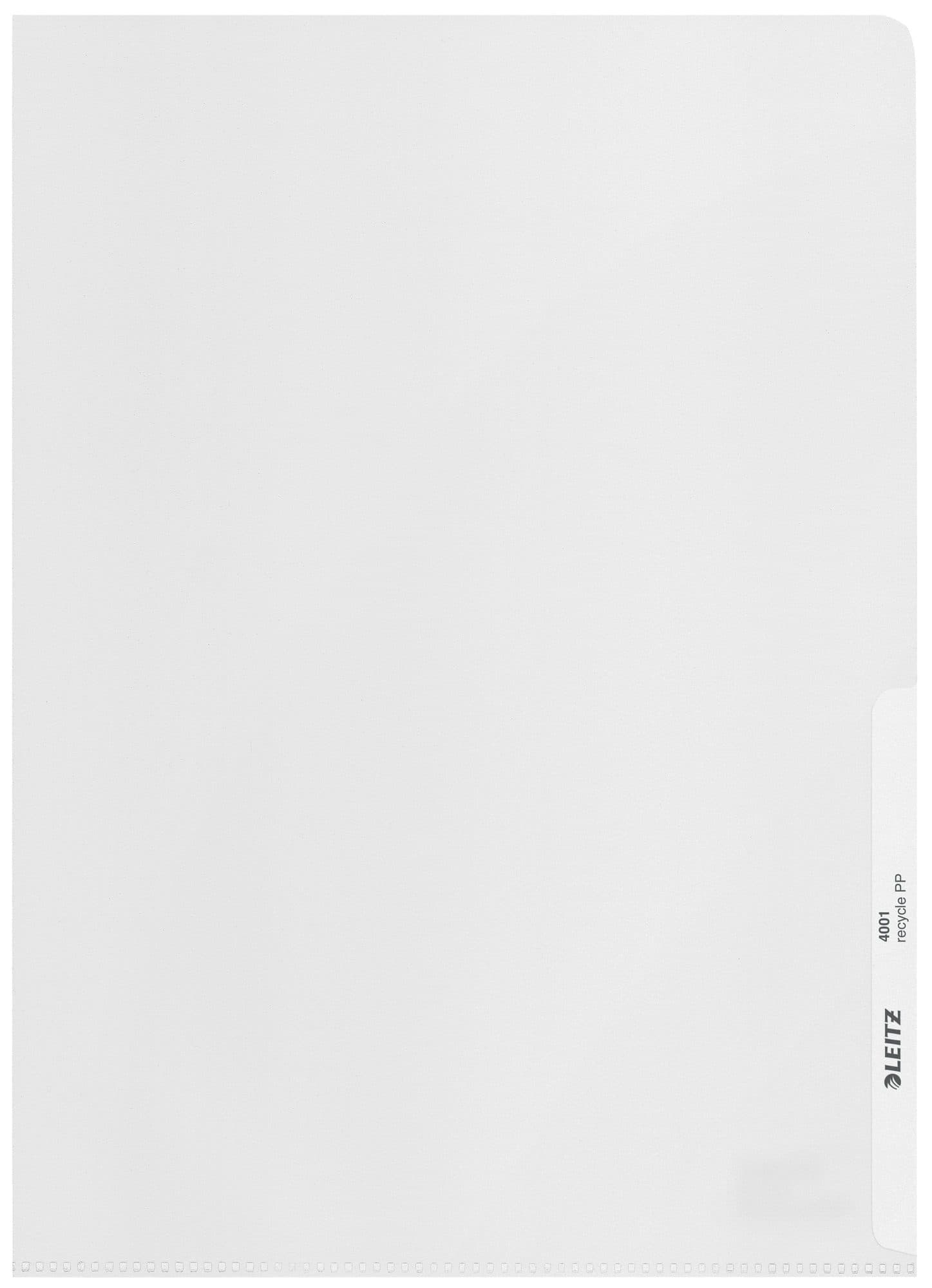 Insteekmap L-model Leitz Recycle A4 0.10mm PP transparant 25 stuks