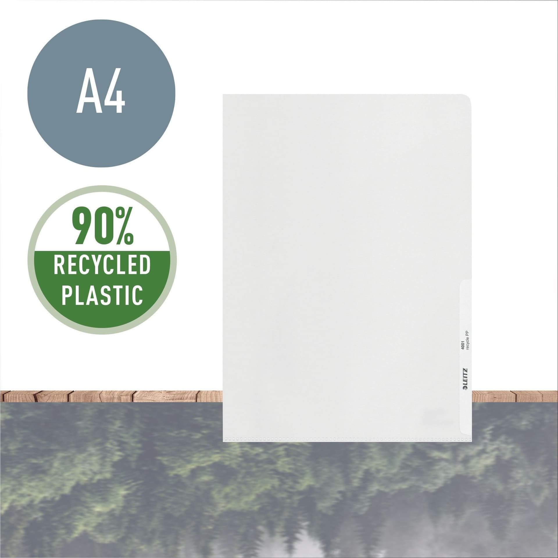 Insteekmap L-model Leitz Recycle A4 0.10mm PP transparant 25 stuks 3