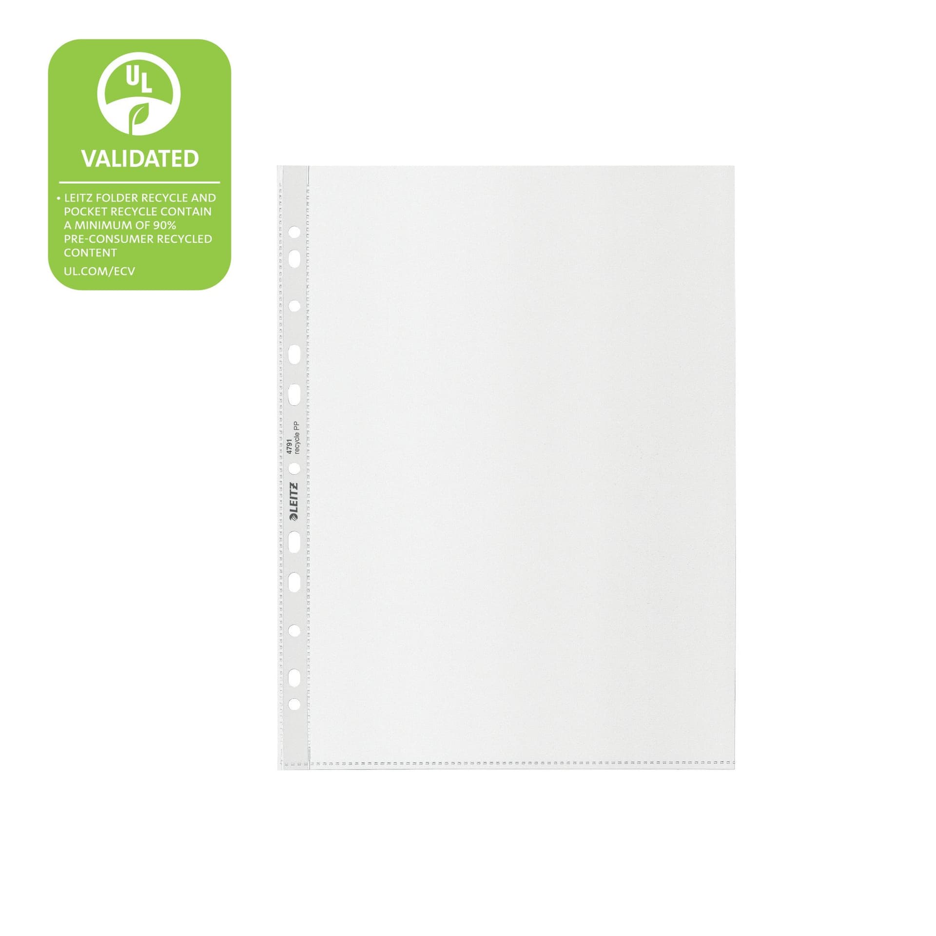 Showtas Leitz Recycle A4 11-gaats PP 0.10mm transparant 25 stuks 4