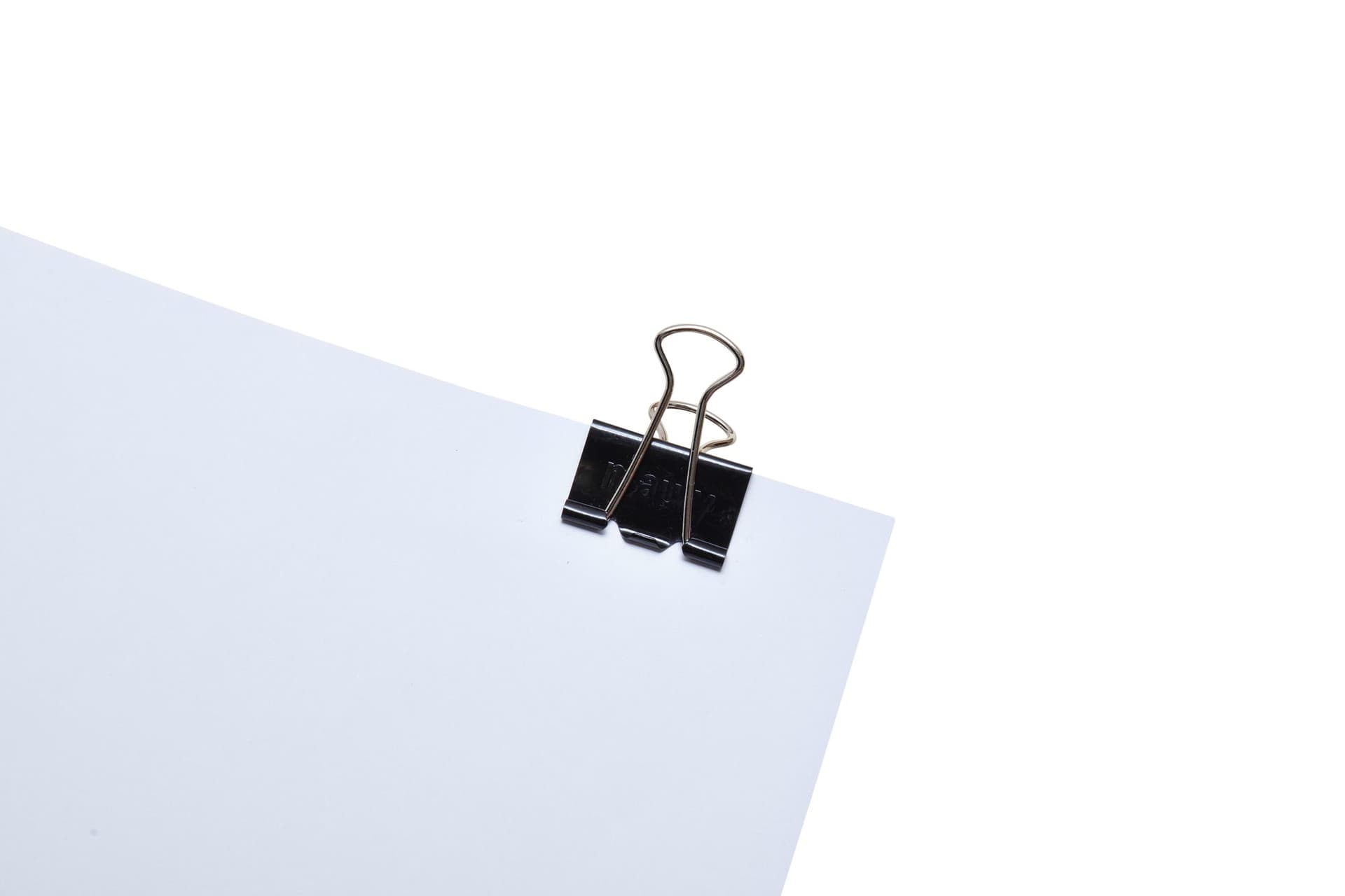 Papierklem MAUL 215 foldback 25mm capaciteit 9mm zwart 12 stuks 7