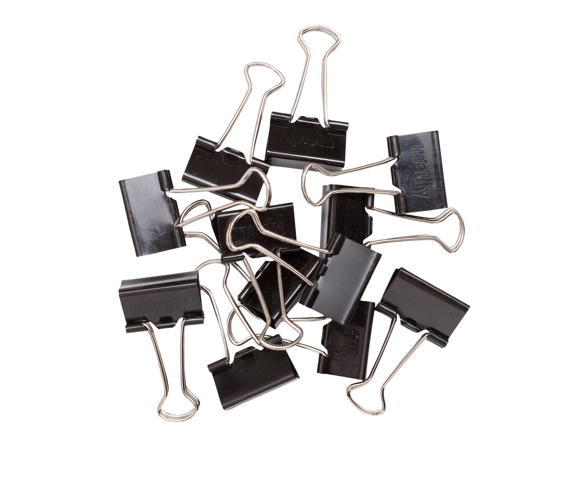 Papierklem MAUL 215 foldback 25mm capaciteit 9mm zwart 12 stuks 4