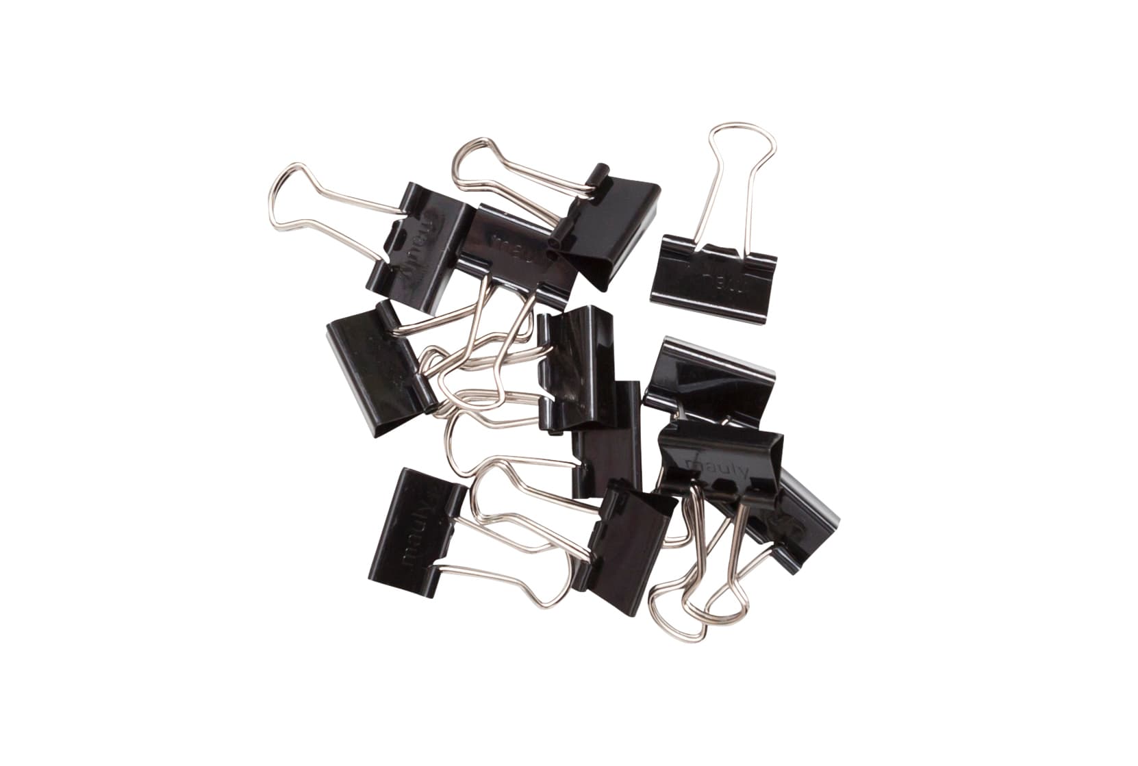 Papierklem MAUL 215 foldback 16mm capaciteit 5mm zwart 12 stuks 4
