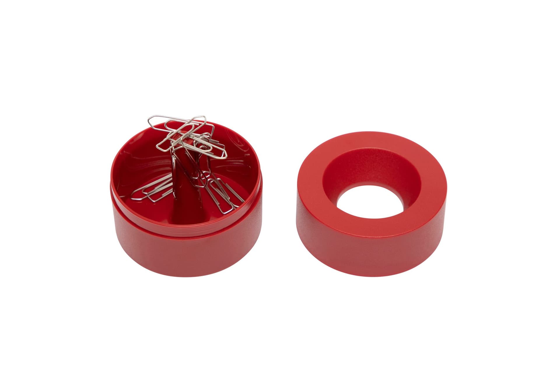 Papercliphouder MAUL Pro magnetisch Ø73x60mm rood 3