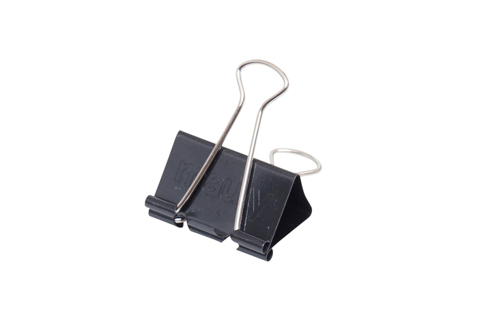 Papierklem MAUL foldback 215 19mm zwart 6 stuks 2