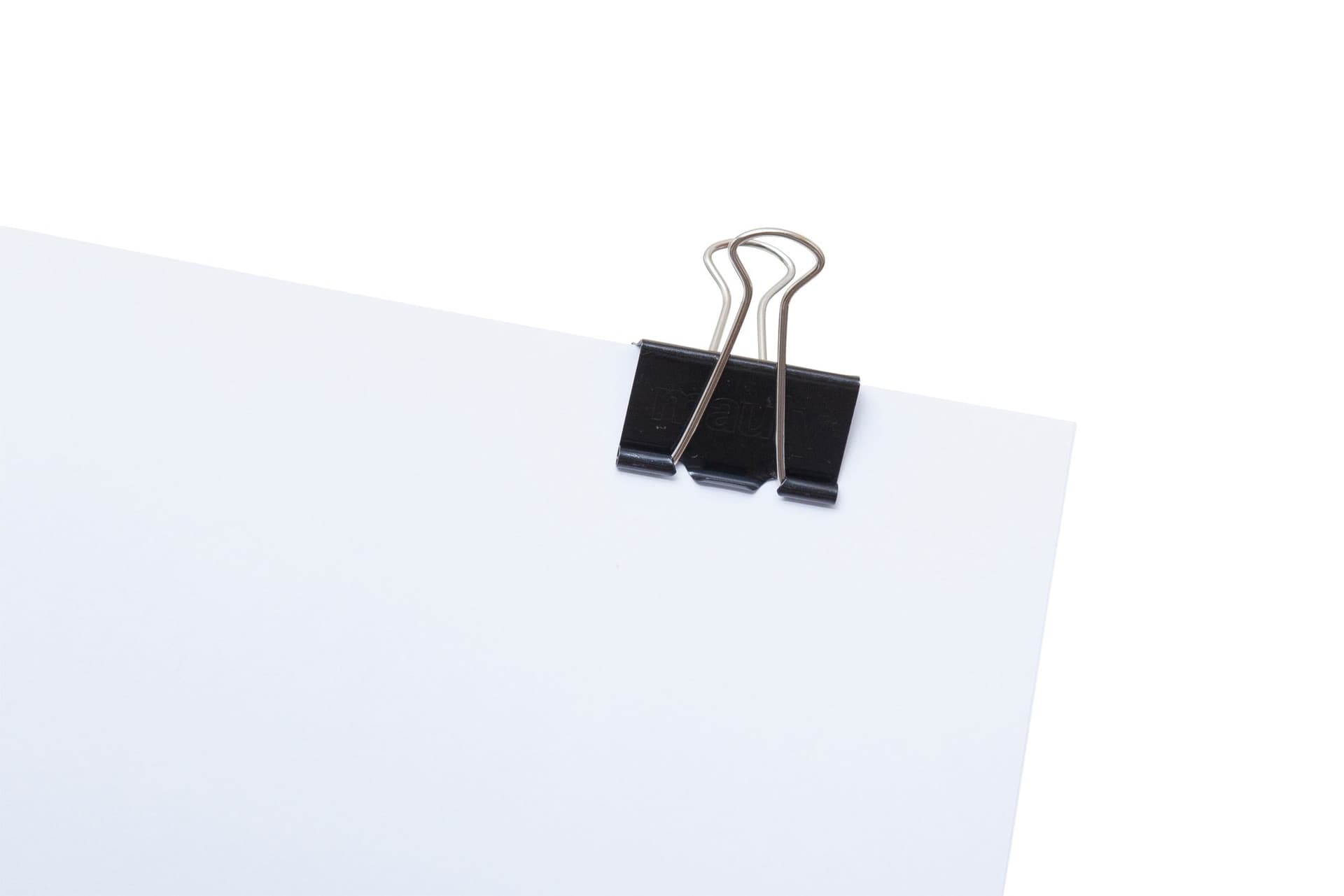Papierklem MAUL foldback 215 19mm zwart 6 stuks 4