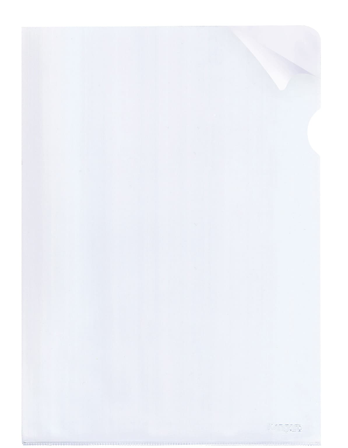 Insteekmap L-model Kangaro A4 0.18mm PVC transparant nerf 25 stuks 2