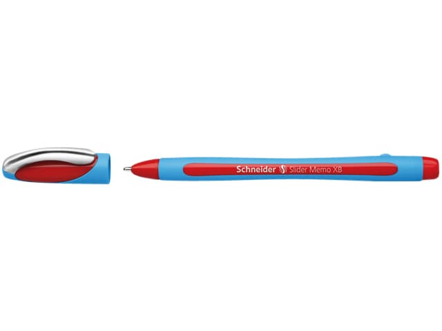 Balpen Schneider Slider Memo extra breed rood 2