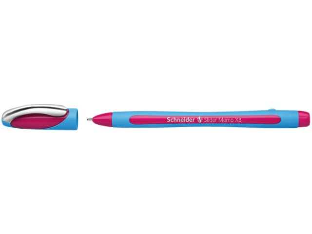 Balpen Schneider Slider Memo extra breed roze 2