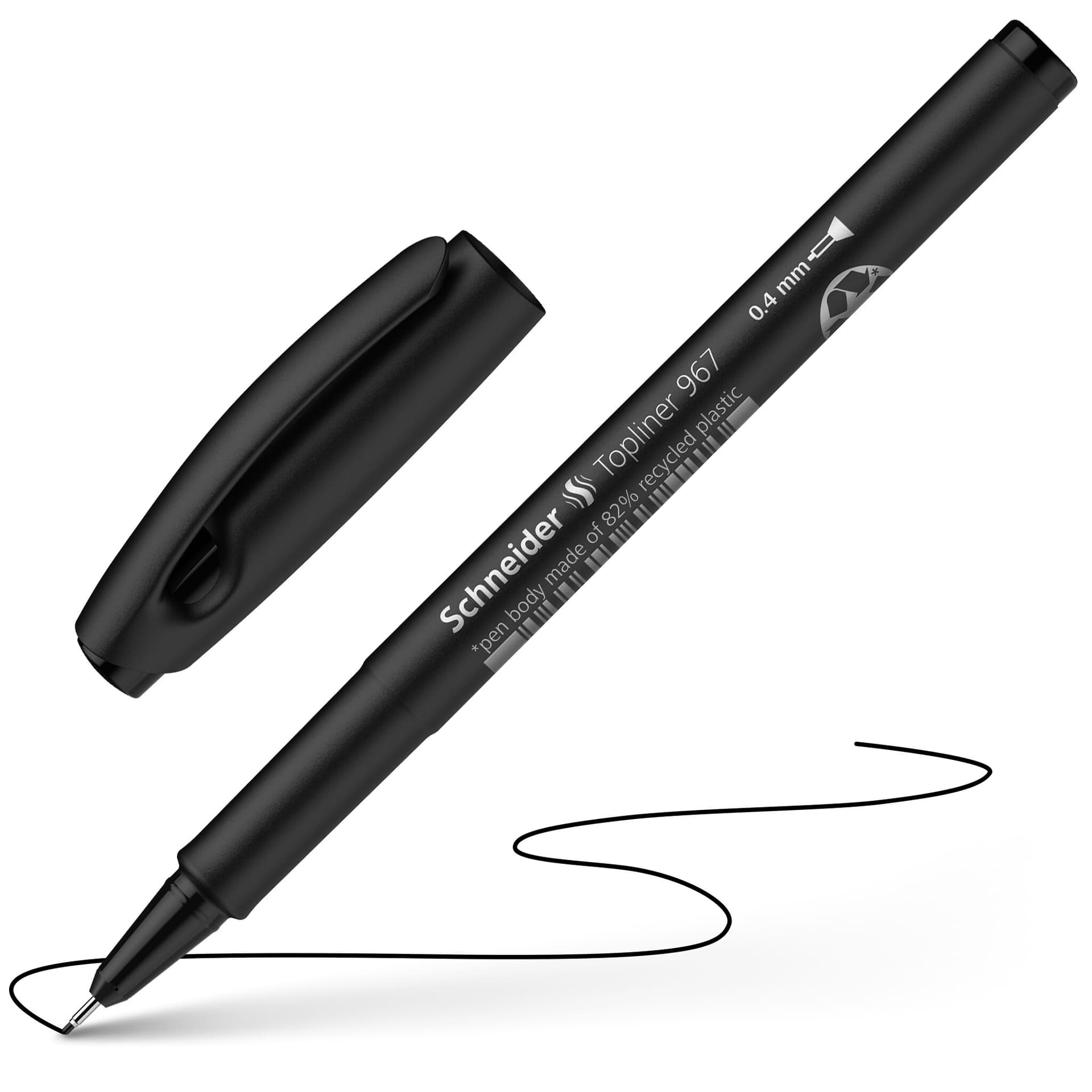 Fineliner Schneider Topliner 967 0.4mm zwart 5