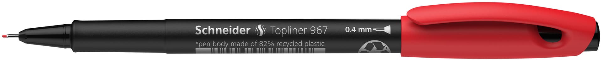 Fineliner Schneider Topliner 967 0.4mm rood