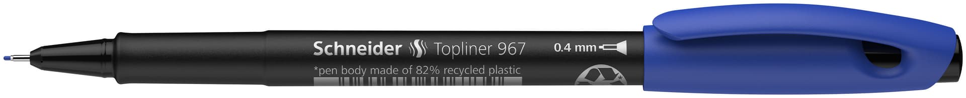 Fineliner Schneider Topliner  967 0.4mm blauw 2