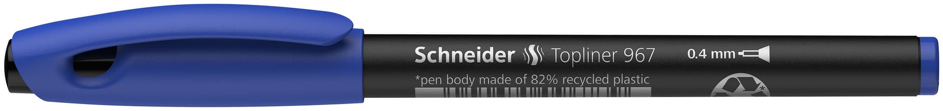 Fineliner Schneider Topliner  967 0.4mm blauw 3
