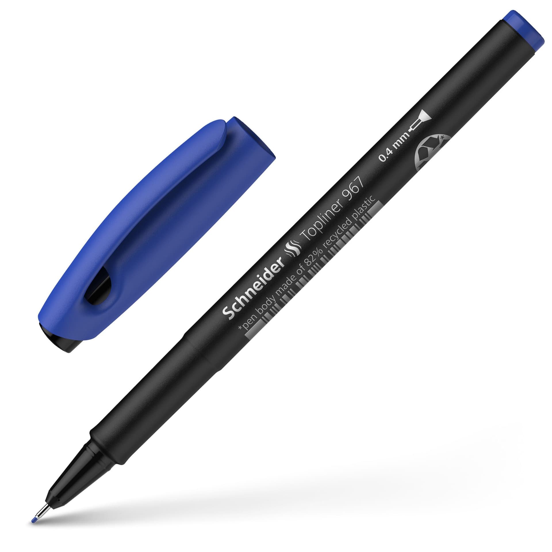 Fineliner Schneider Topliner  967 0.4mm blauw 7