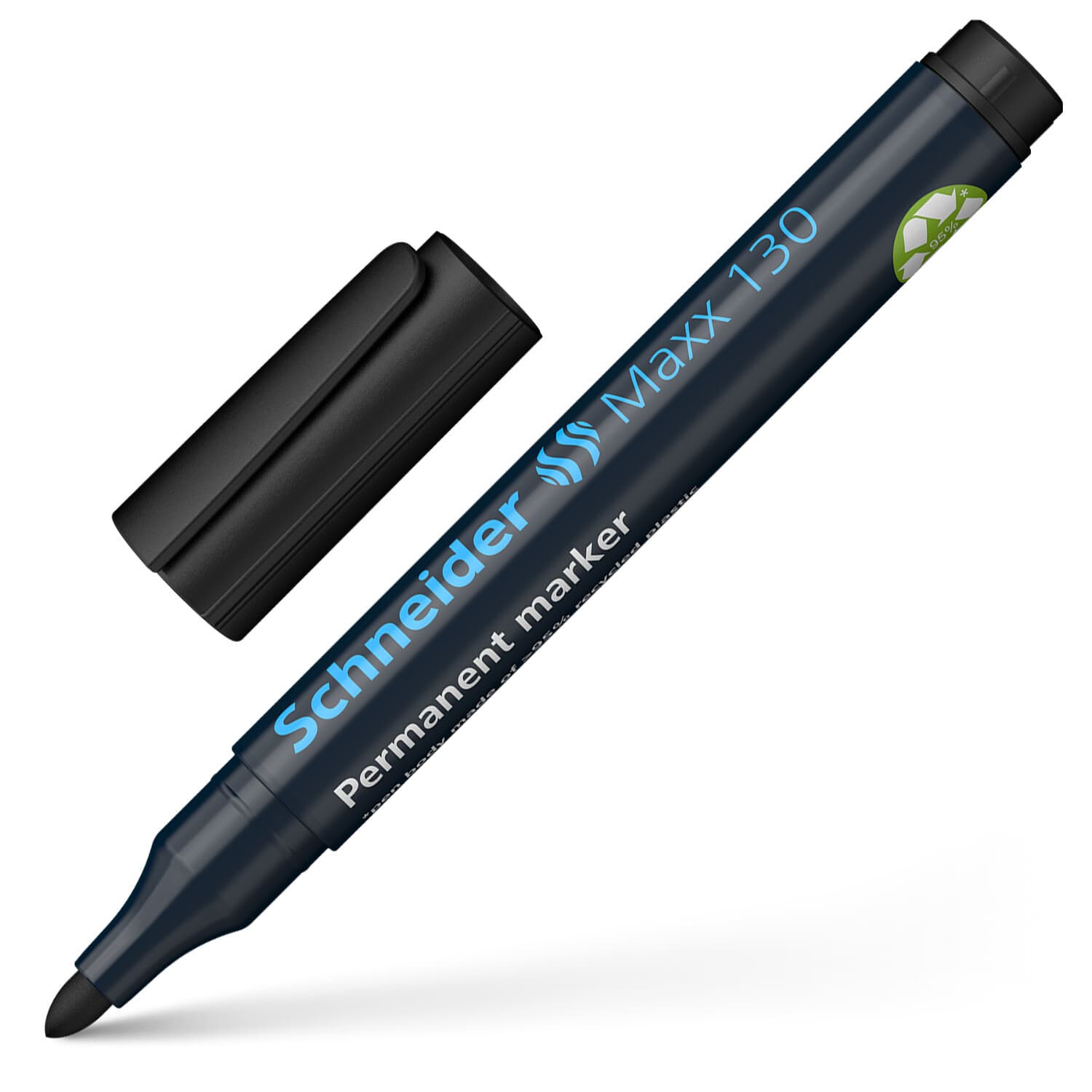 Permanent marker Schneider Maxx 130 rond 1-3mm zwart 6