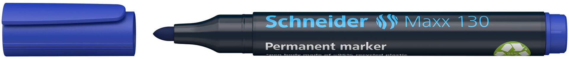 Permanent marker Schneider Maxx 130 rond 1-3mm blauw