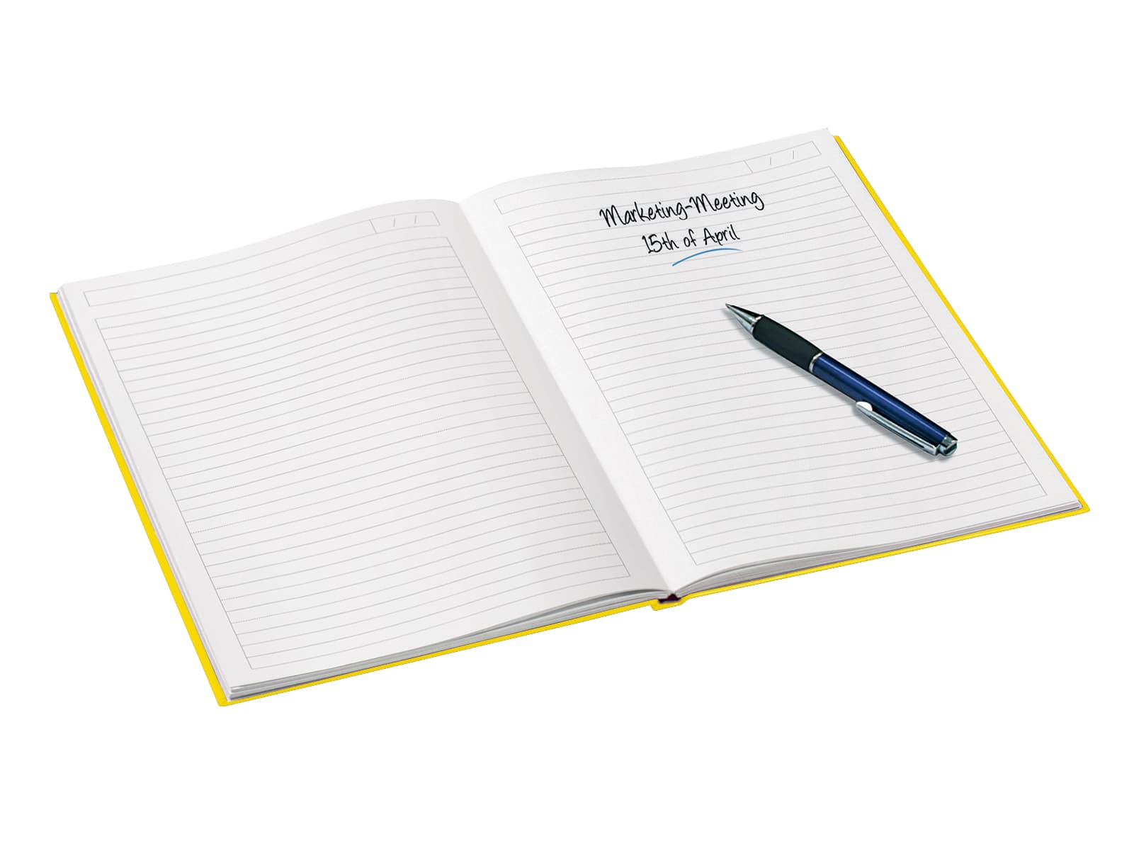 Notitieboek Leitz WOW A4 160blz 90gr lijn geel 2