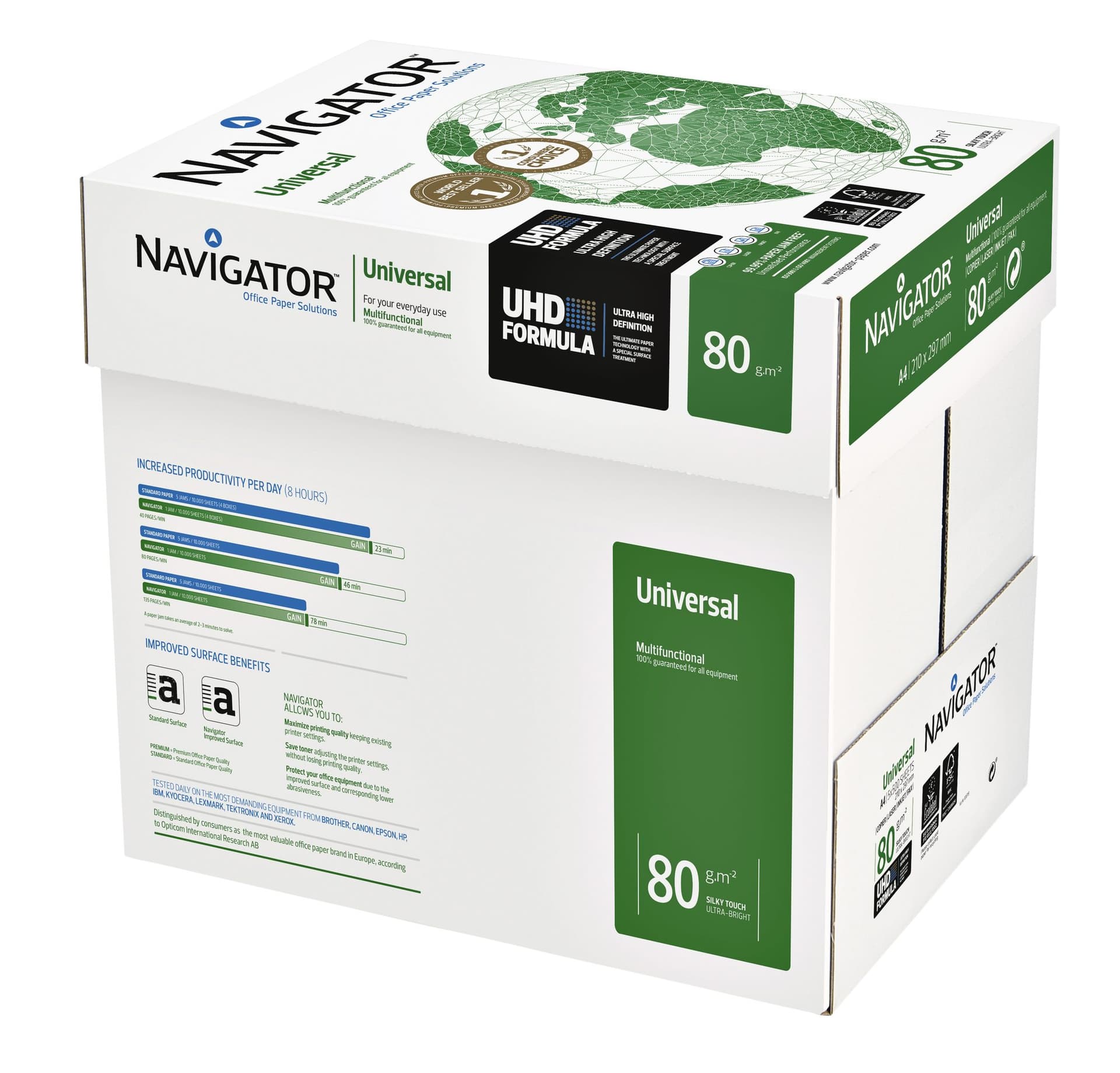 Kopieerpapier Navigator Universal A4 80gr wit 500 vel 4