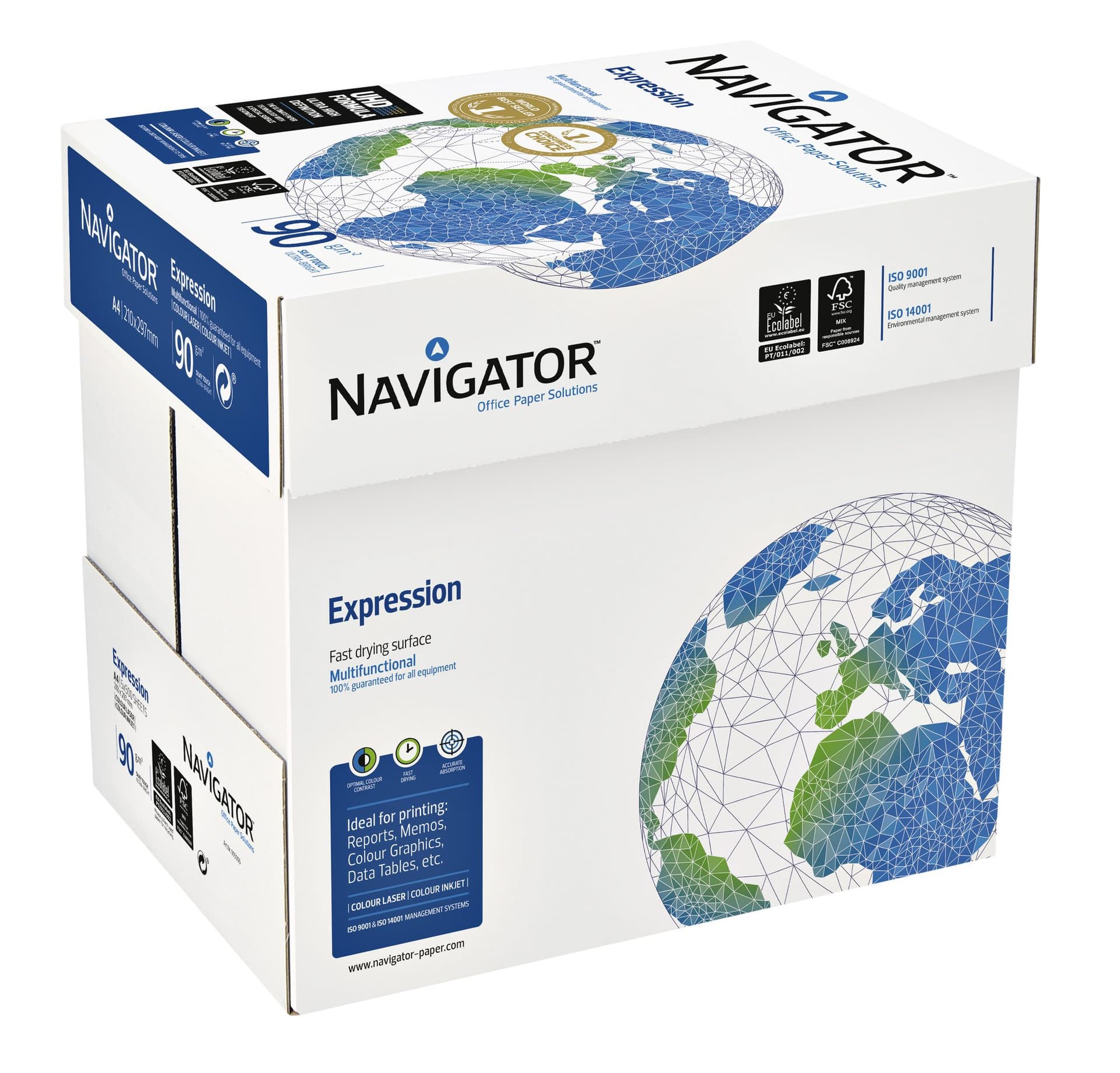 Kopieerpapier Navigator Expression A4 90gr wit 500 vel 3