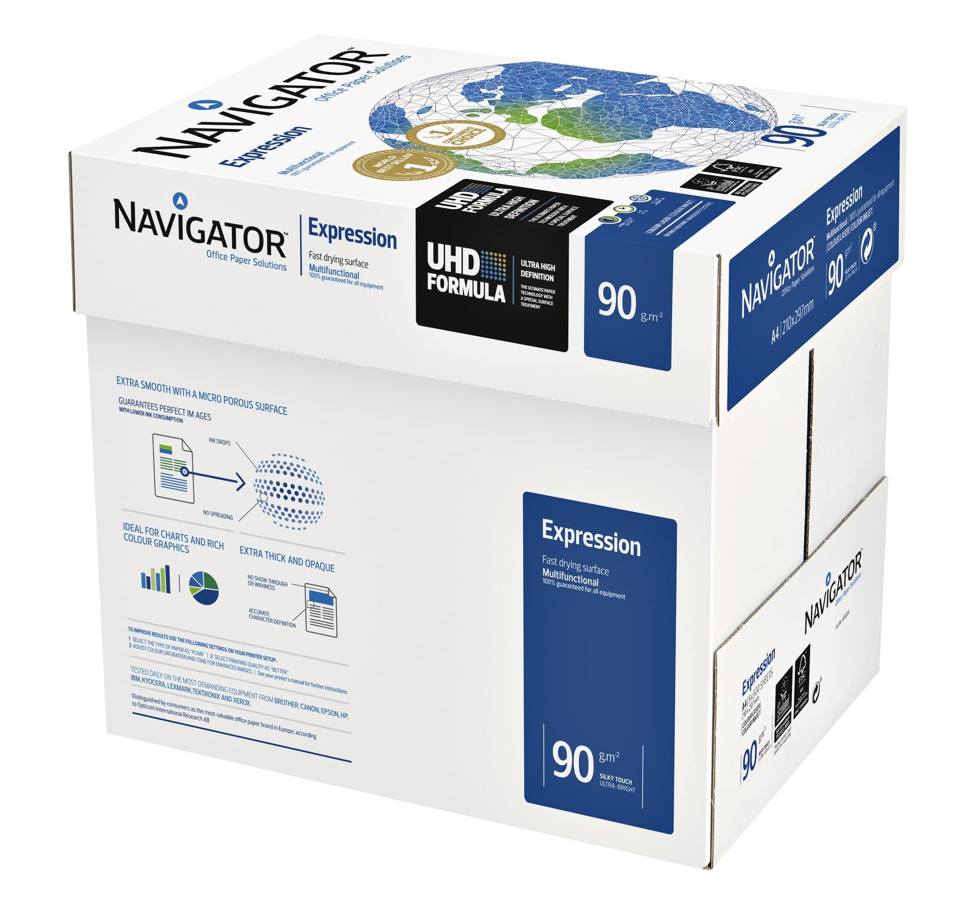 Kopieerpapier Navigator Expression A4 90gr wit 500 vel 4