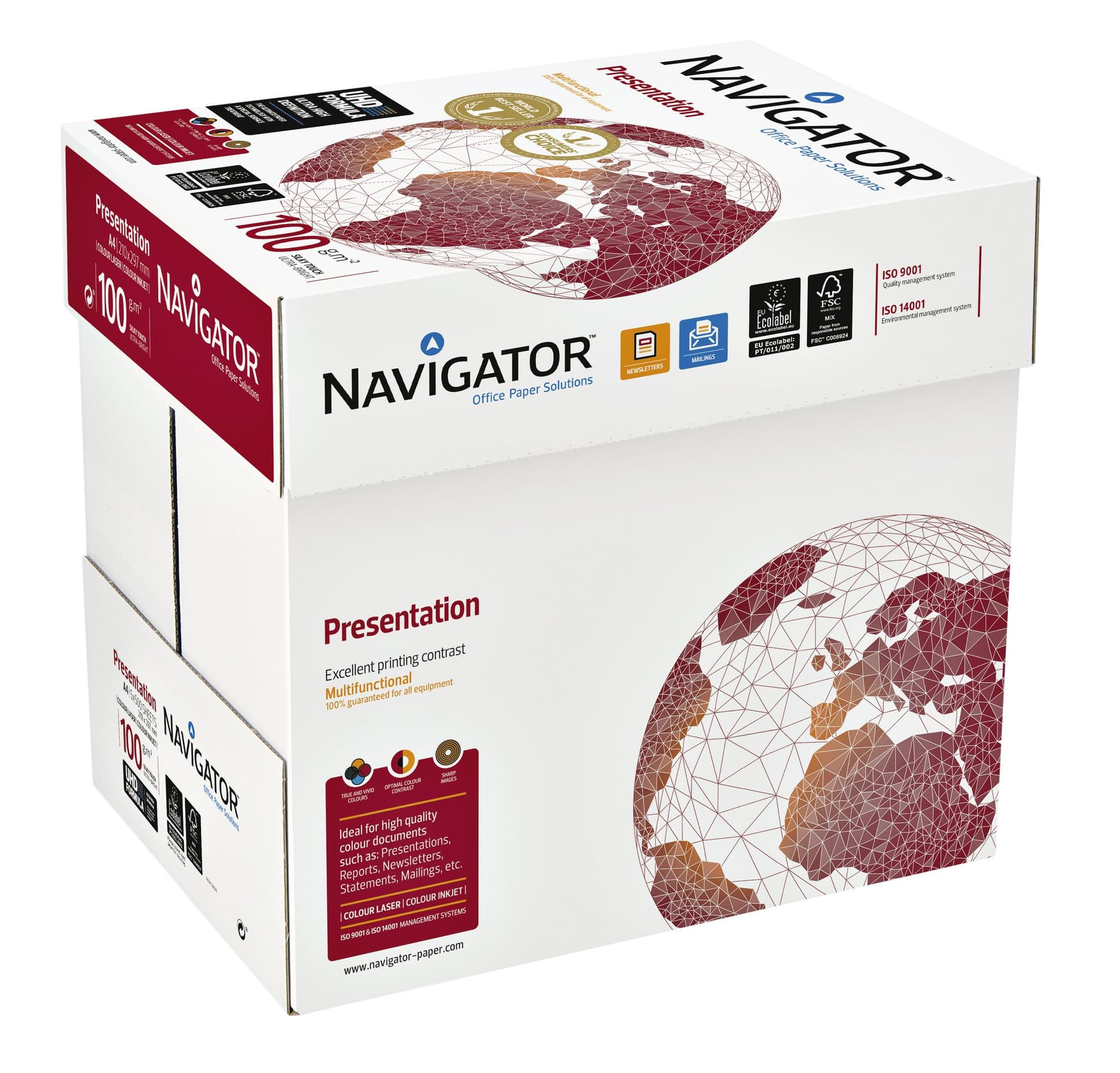 Kopieerpapier Navigator Presentation A4 100gr wit 500 vel 3