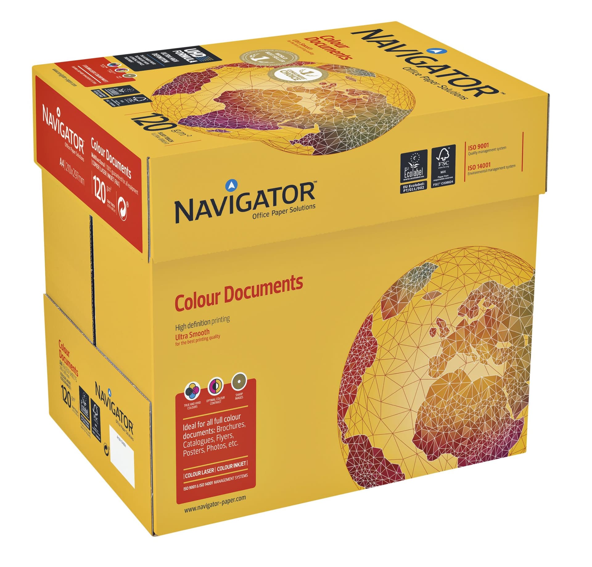 Kopieerpapier Navigator Colour Documents A4 120gr wit 250 vel 3