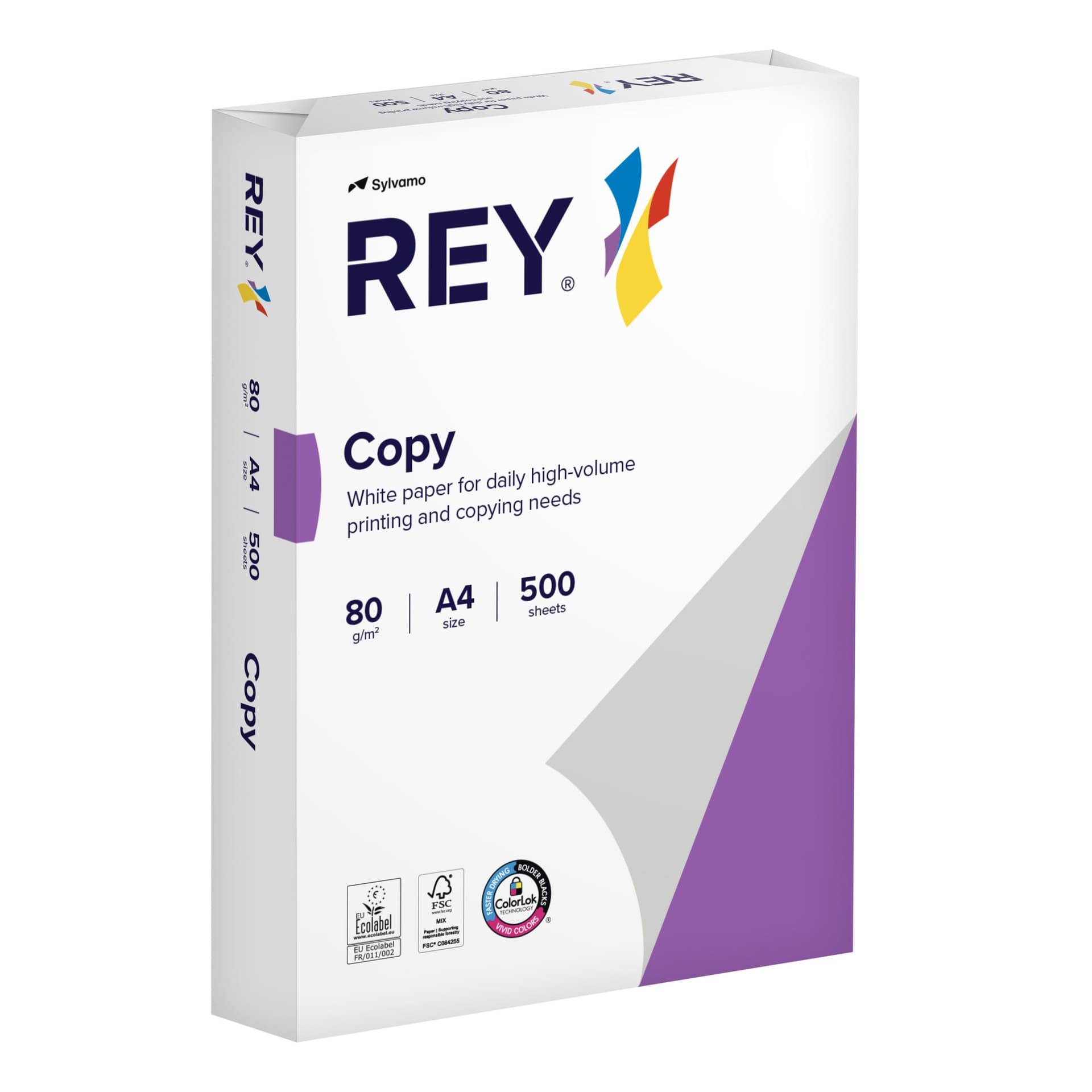Kopieerpapier Rey Copy A4 80gr wit 500 vel 2