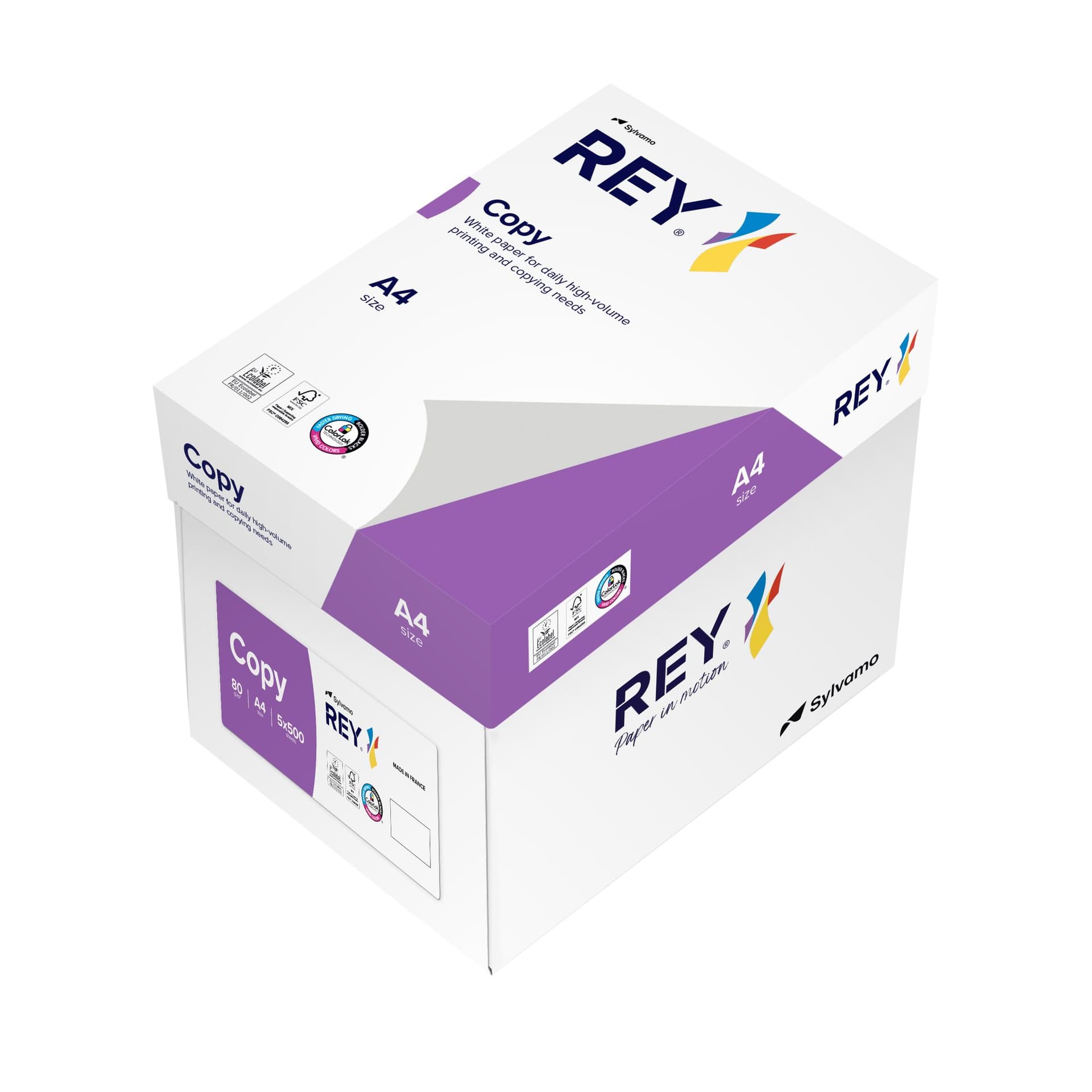 Kopieerpapier Rey Copy A4 80gr wit 500 vel 4