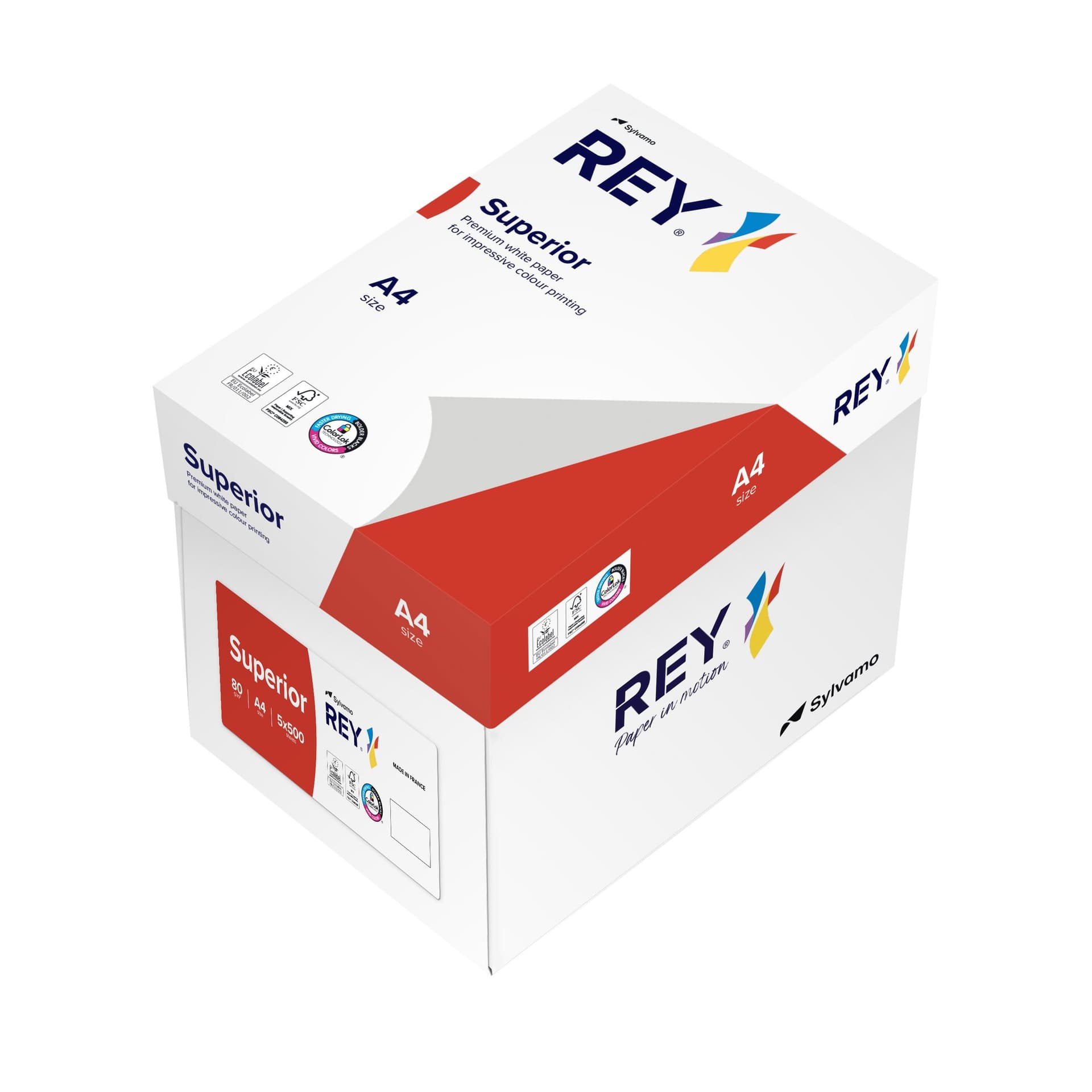 Kopieerpapier Rey Superior A4 80gr wit 500 vel 4