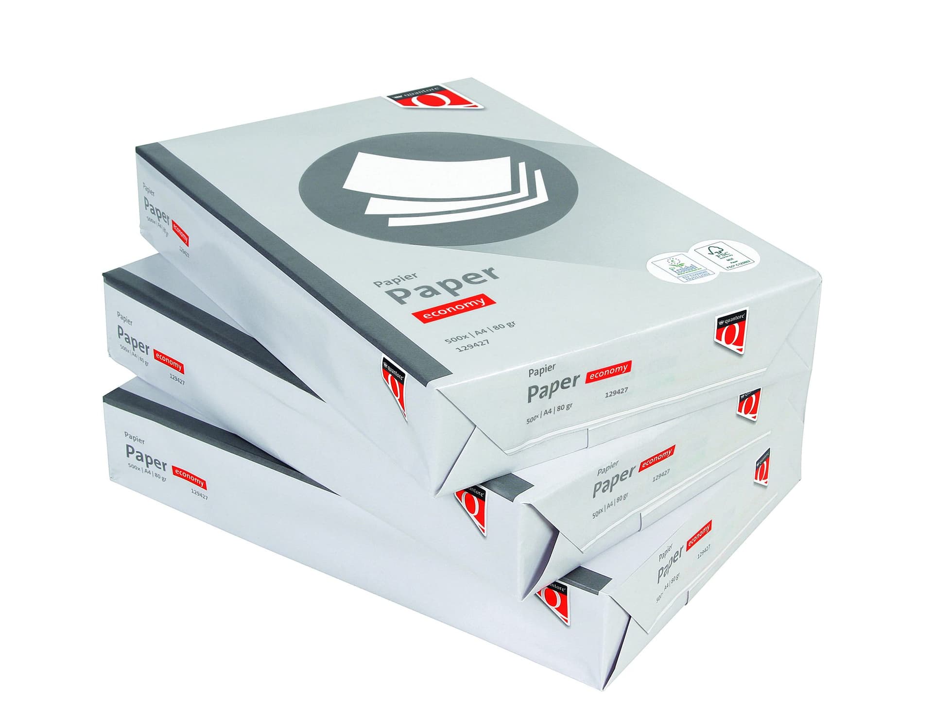 Kopieerpapier Quantore Economy A4 80gr wit 500 vel 2